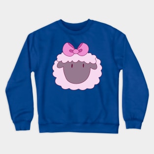 Pretty Bow Sheep Face Crewneck Sweatshirt